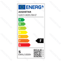 Aigostar Dimbare LED-lamp C37 E27 4 9W 2700K