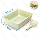 Nobleza Enclosed Litter Box with Scoop