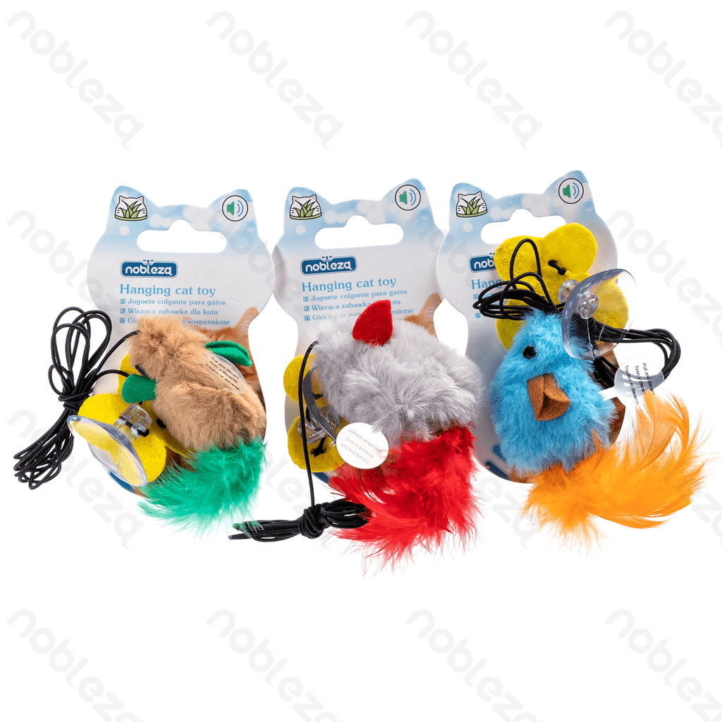 Nobleza Hangend kattenspeeltje dat geluid maakt