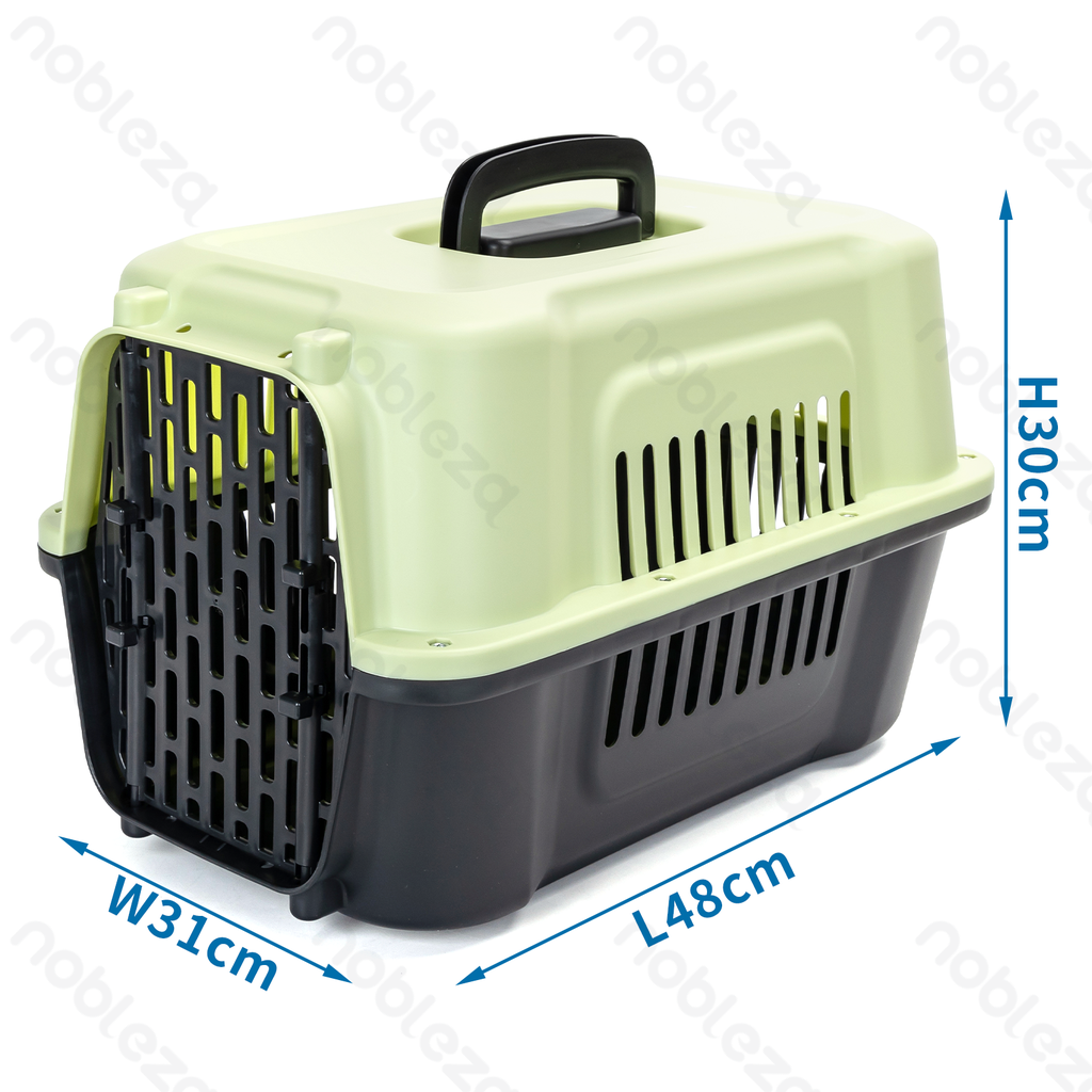 [B40707S0H] Nobleza Transportbox mit Sichtschutz für Haustiere im Flugzeug