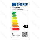 Aigostar LED GU10 3W 6500K dimbare lamp met glazen lampenkap
