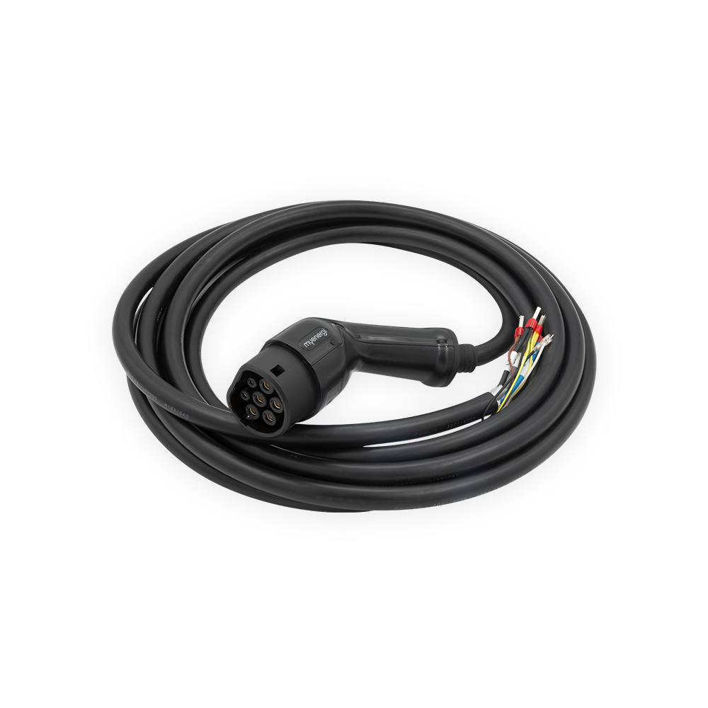 Câble Zappi V2 noir, nu, à extrémité ouverte