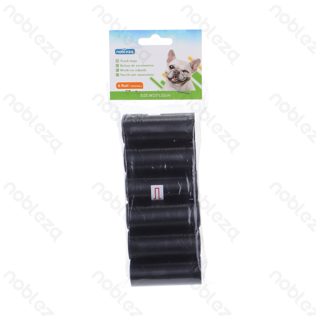 Aigostar Waste bags W23*L32cm 0.8 mil Black 6pcs
