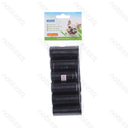 Nobleza Waste Bags W23 x L32 cm, 0.8 mil, Black, 6-pack