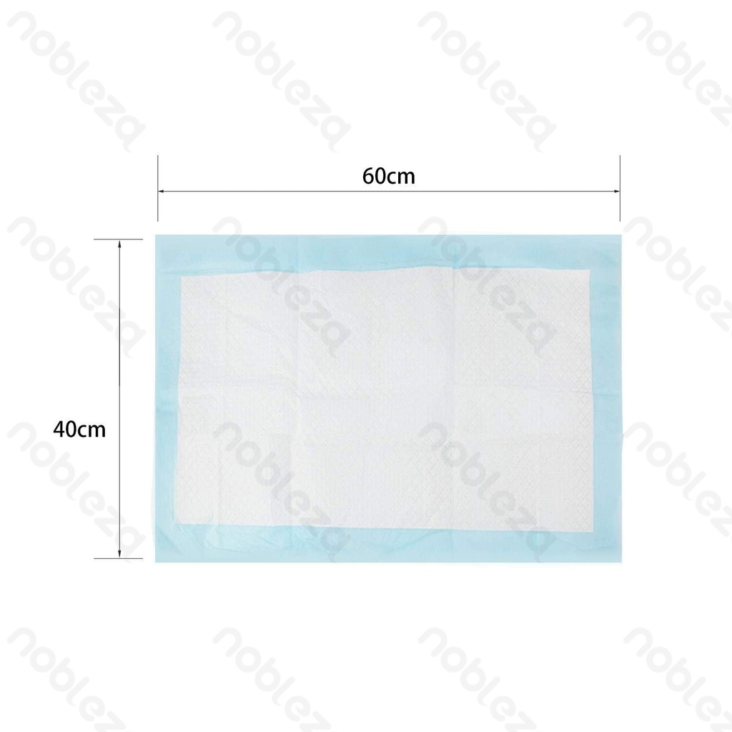 [B40704OW5] Tapis Nobleza Pet S L40 x l60 cm Blanc et bleu ; 20 pièces