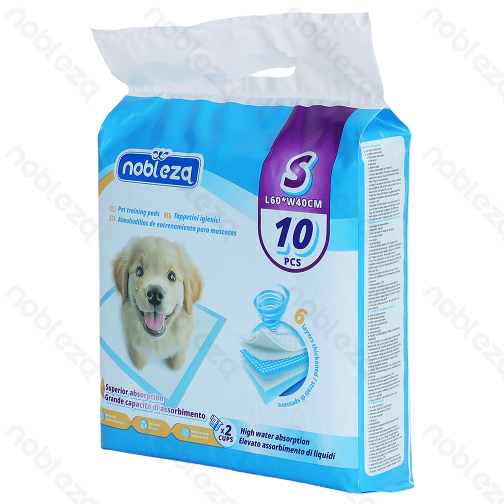 [B40704OW3] Nobleza Pet-Matte S L40*B60 cm Weiß &amp; Blau; 10 Stück