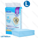 Nobleza Pet Mat L 60" x 90" White &amp; Blue; 10 pcs