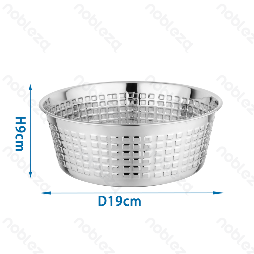 Nobleza Non-Slip Pet Bowl with Thickened Hammered Pattern