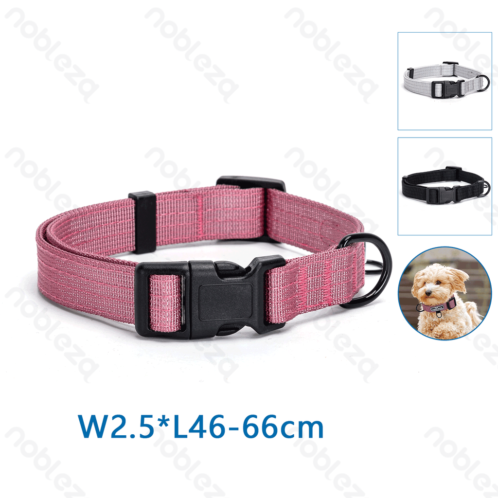 [B40707PF9] Nobleza Gevlochten halsband met dubbele laag