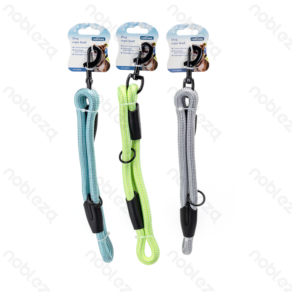 [B40707P97] Nobleza Korte hondenleiband met rond koord