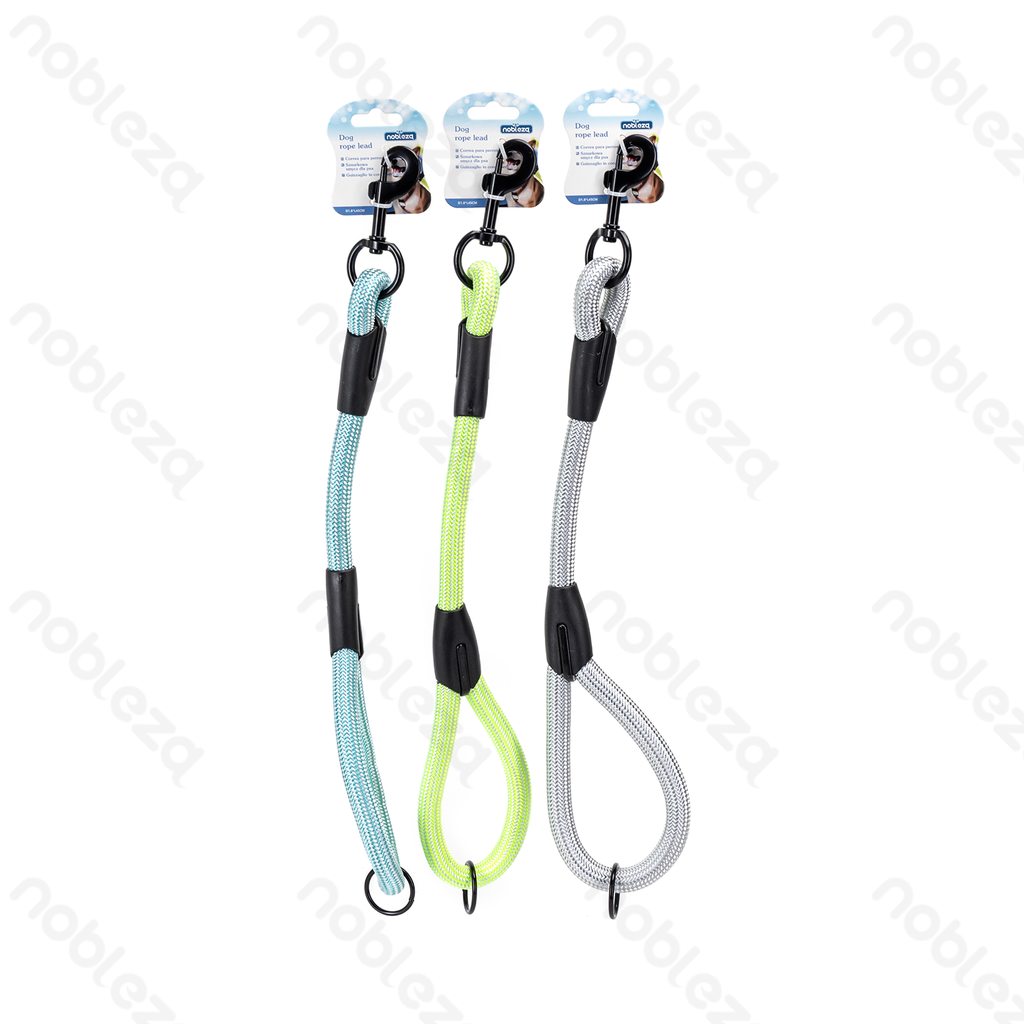 [B40707P9B] Nobleza Kurze Hundeleine mit rundem Seil