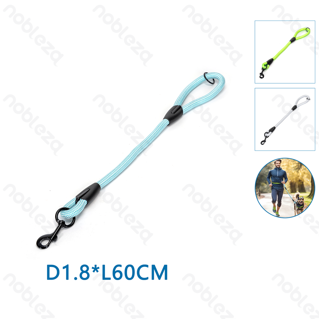 [B40707P98] Nobleza Korte hondenleiband met rond koord