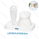Nobleza 2-in-1 kattenvoer- en waterbak set