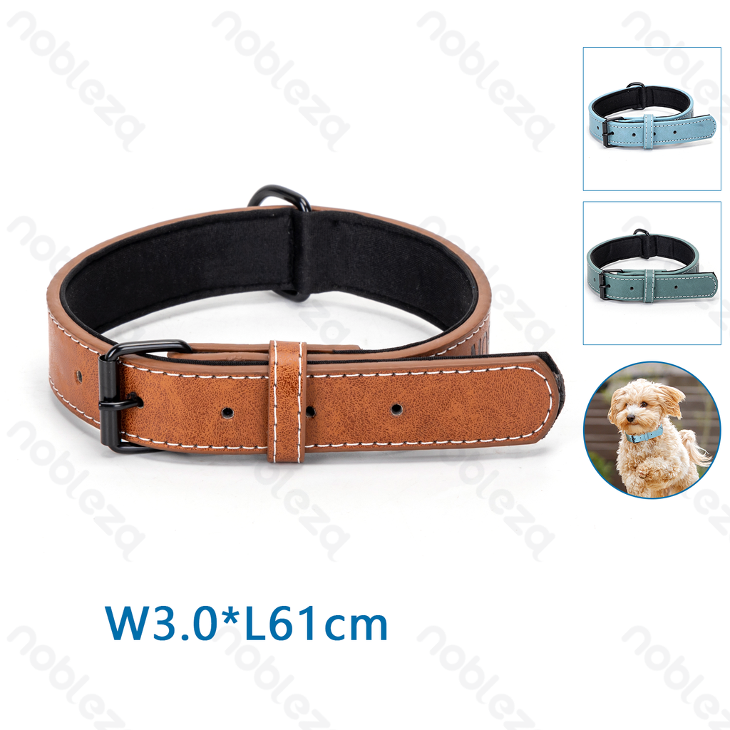 [B40707P7U] Nobleza Hundehalsband aus PU-Material