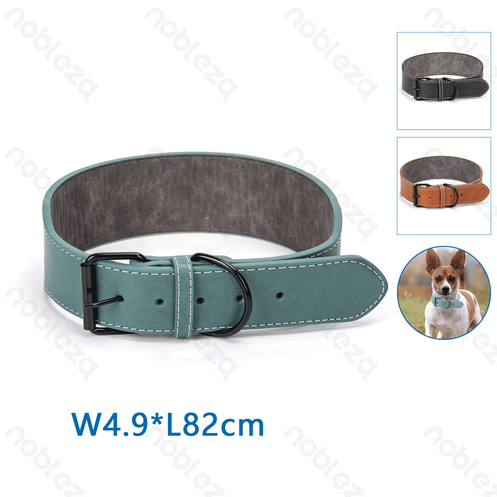 Nobleza Hondenhalsband van pu-materiaal