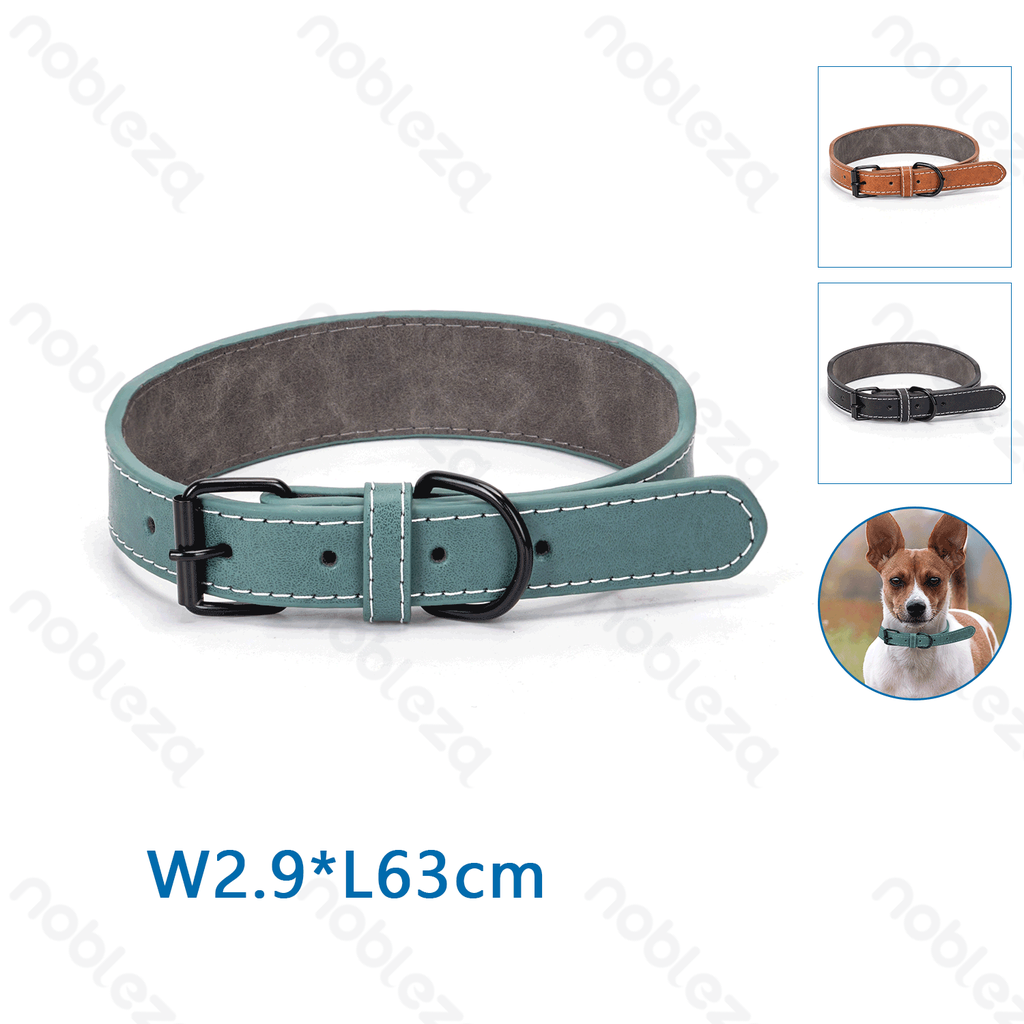 Nobleza Hondenhalsband van pu-materiaal