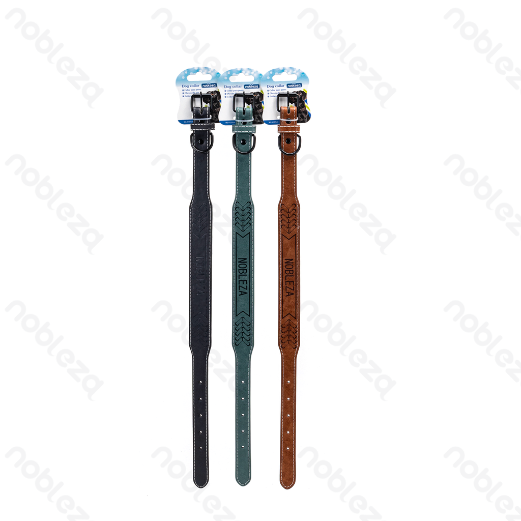 [B40707P7M] Collier pour chien Nobleza en PU