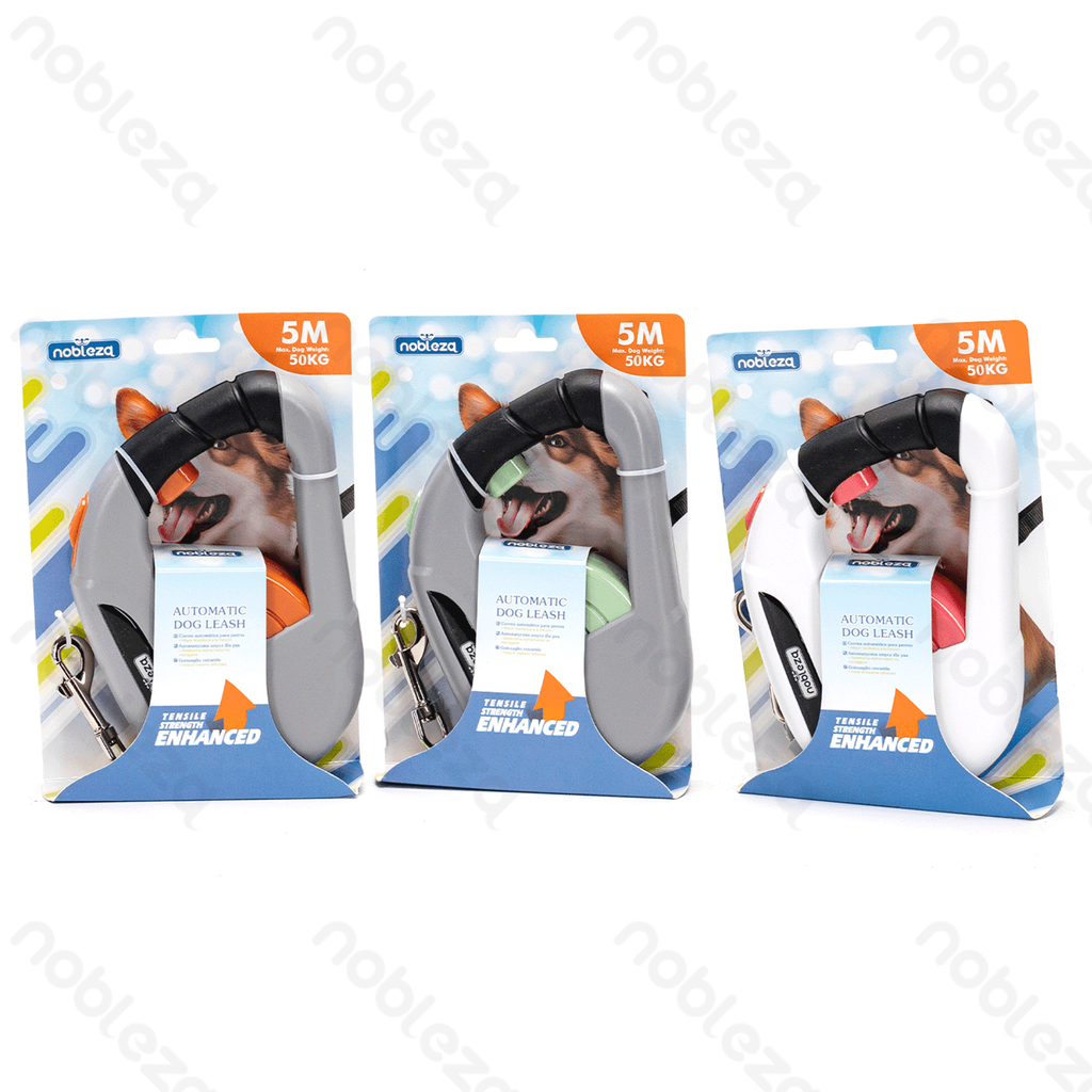 [B40707P1X] Nobleza Intrekbare hondenriem voor honden tot 50kg 5M