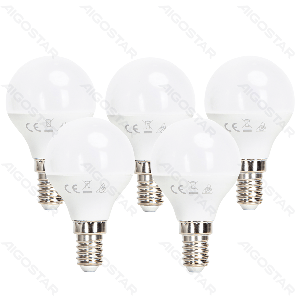 Aigostar LED G45 E14 6W 4000K 5st