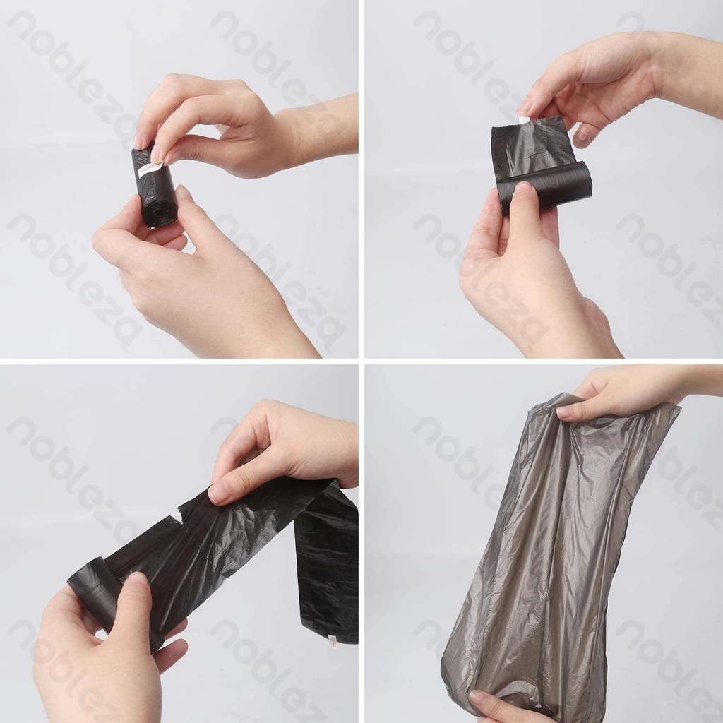 [B40704O71] Nobleza Waste bags W23*L32cm 0.8 mil Black 12pcs