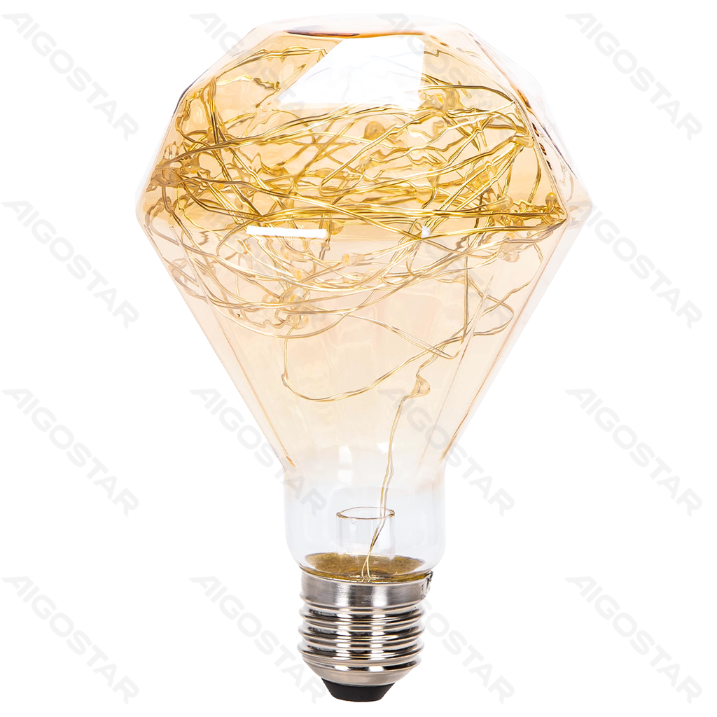 Aigostar LED koperdraad gloeilamp D95 E27 1 2W