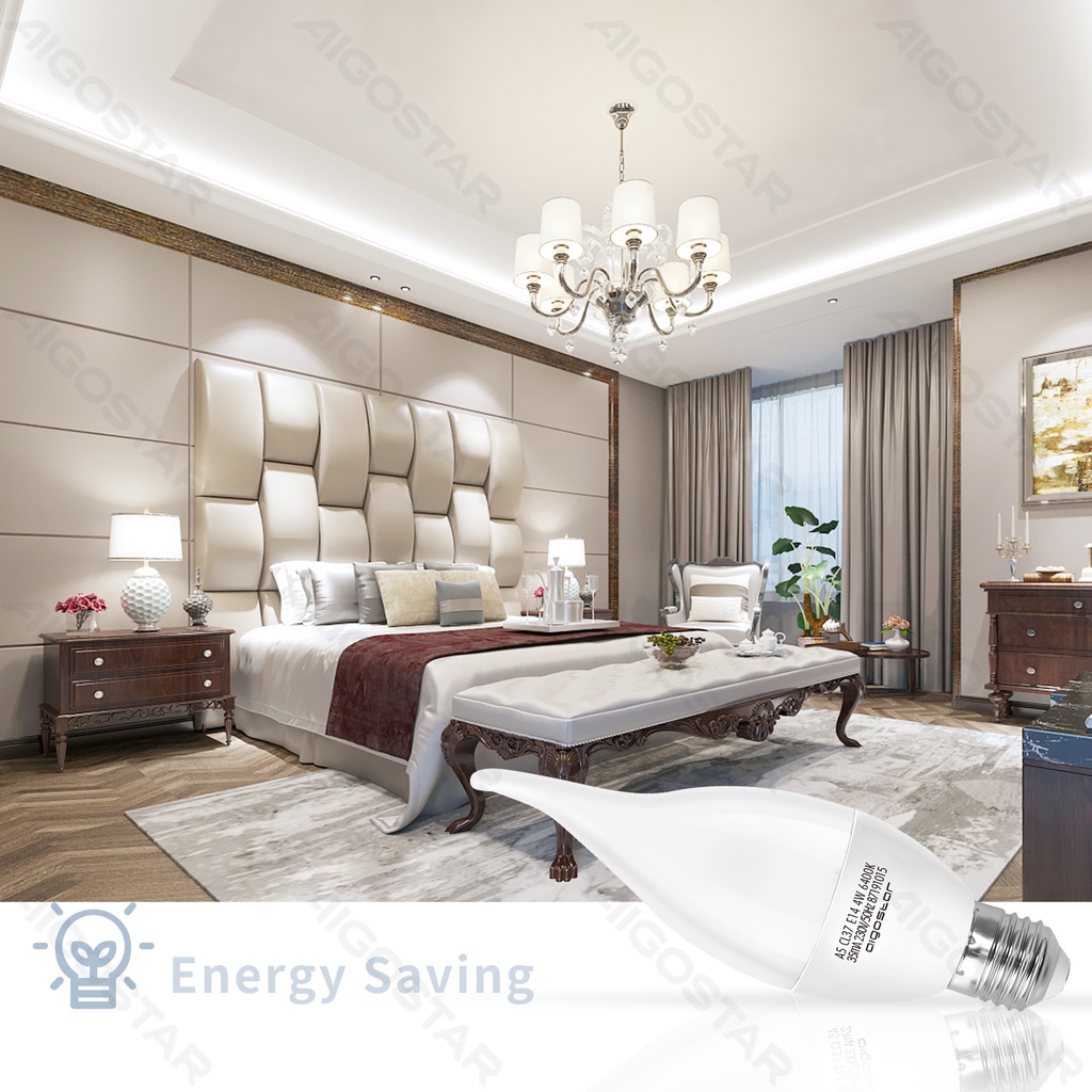 Aigostar LED Kaarslamp CL37 E14 4W 6500K