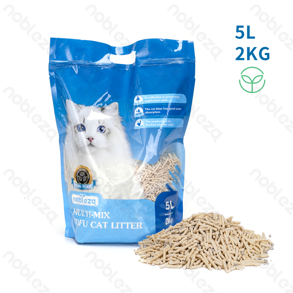 [B40304LK4] Nobleza Bentonit-Tofu-Katzenstreu-Mischung