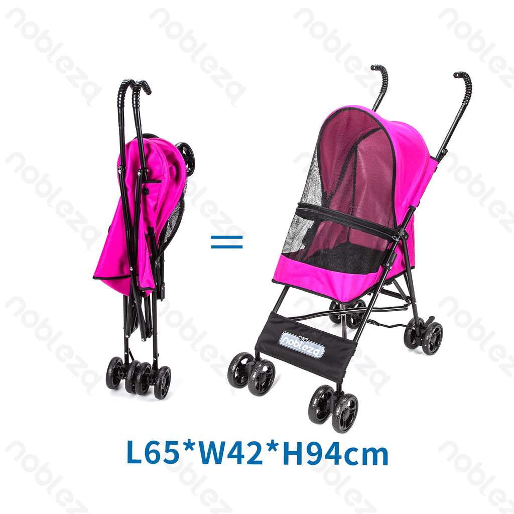 [B40707LX6] Nobleza Rozerode Kinderwagen für Haustiere
