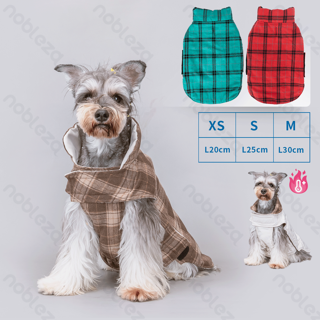 [B40701KN9] Nobleza Omkeerbaar vest XS-20cm/S-25cm/M-30cm Groen & Bruin & Rood