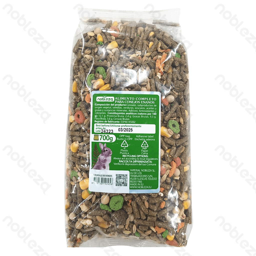 [B40402LQ3] Nobleza : Aliment complet pour lapins adultes