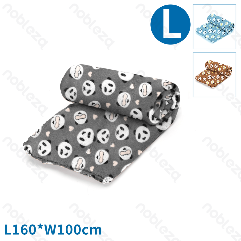 Nobleza Blanket with Panda Pattern for Pets