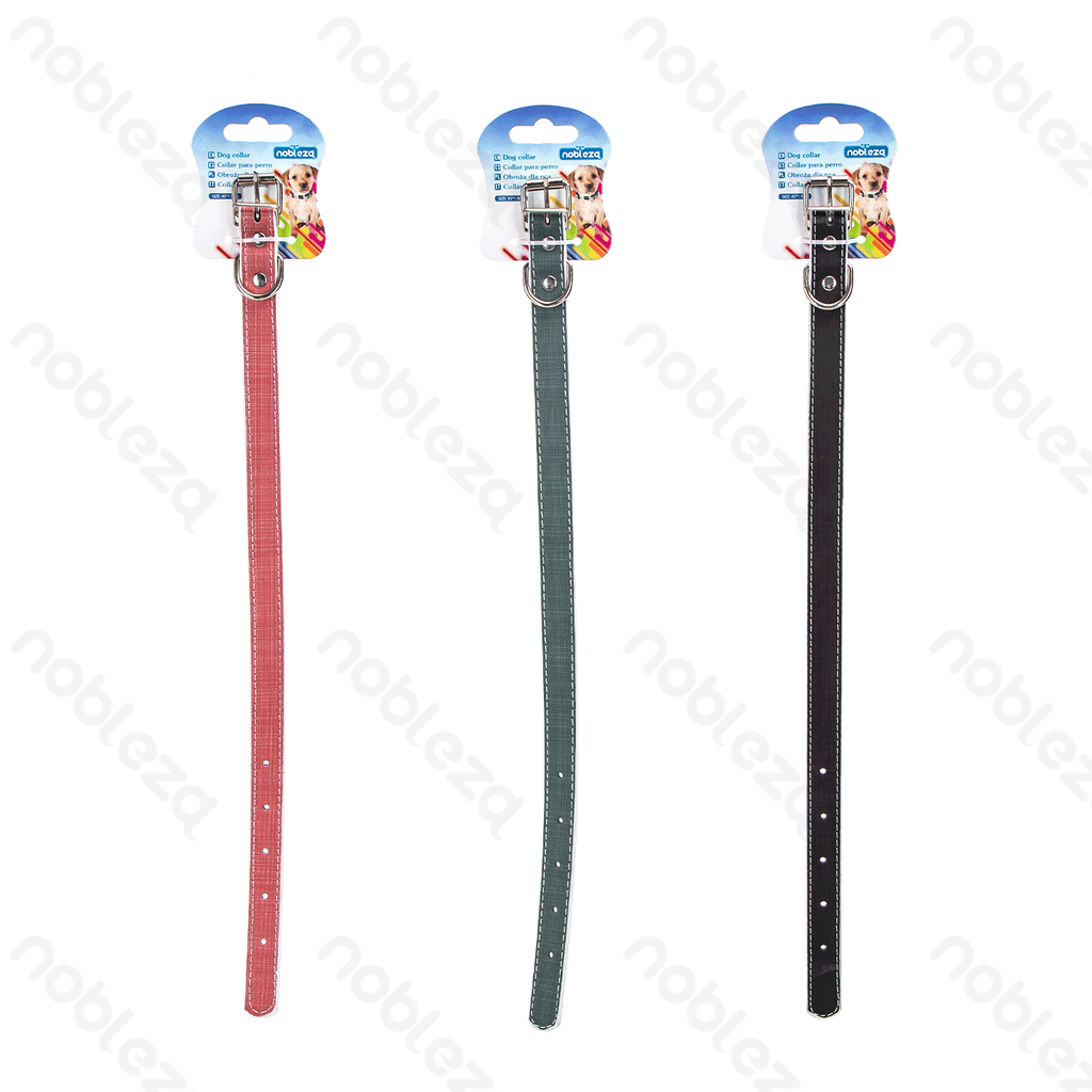 [B40707KF5] Nobleza PU lederen stevige hondenhalsband