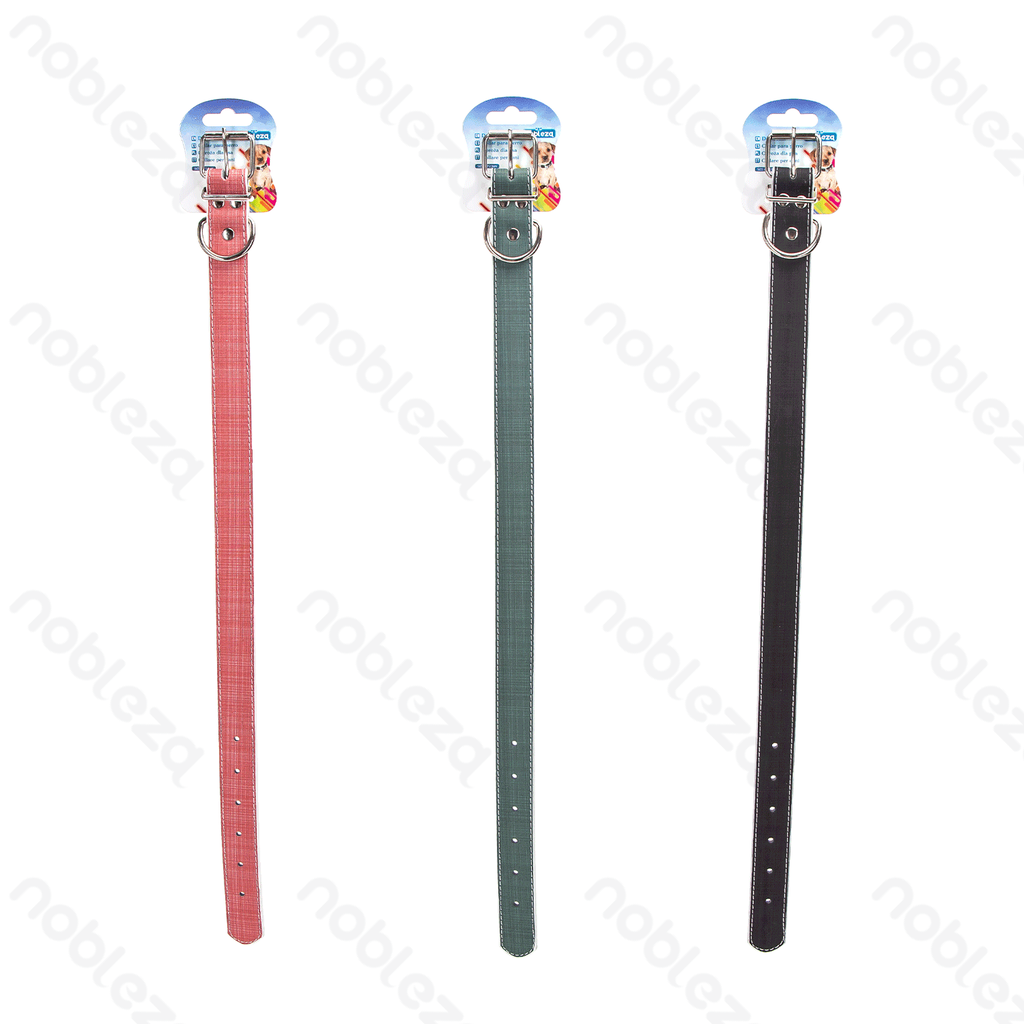 [B40707KF7] Nobleza PU lederen stevige hondenhalsband