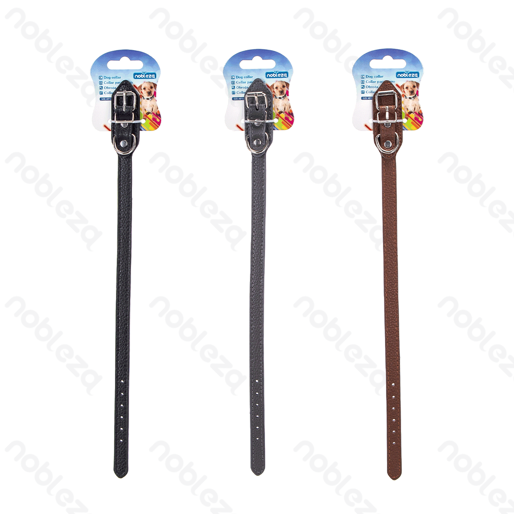 [B40707KE5] Nobleza PU lederen stevige hondenhalsband