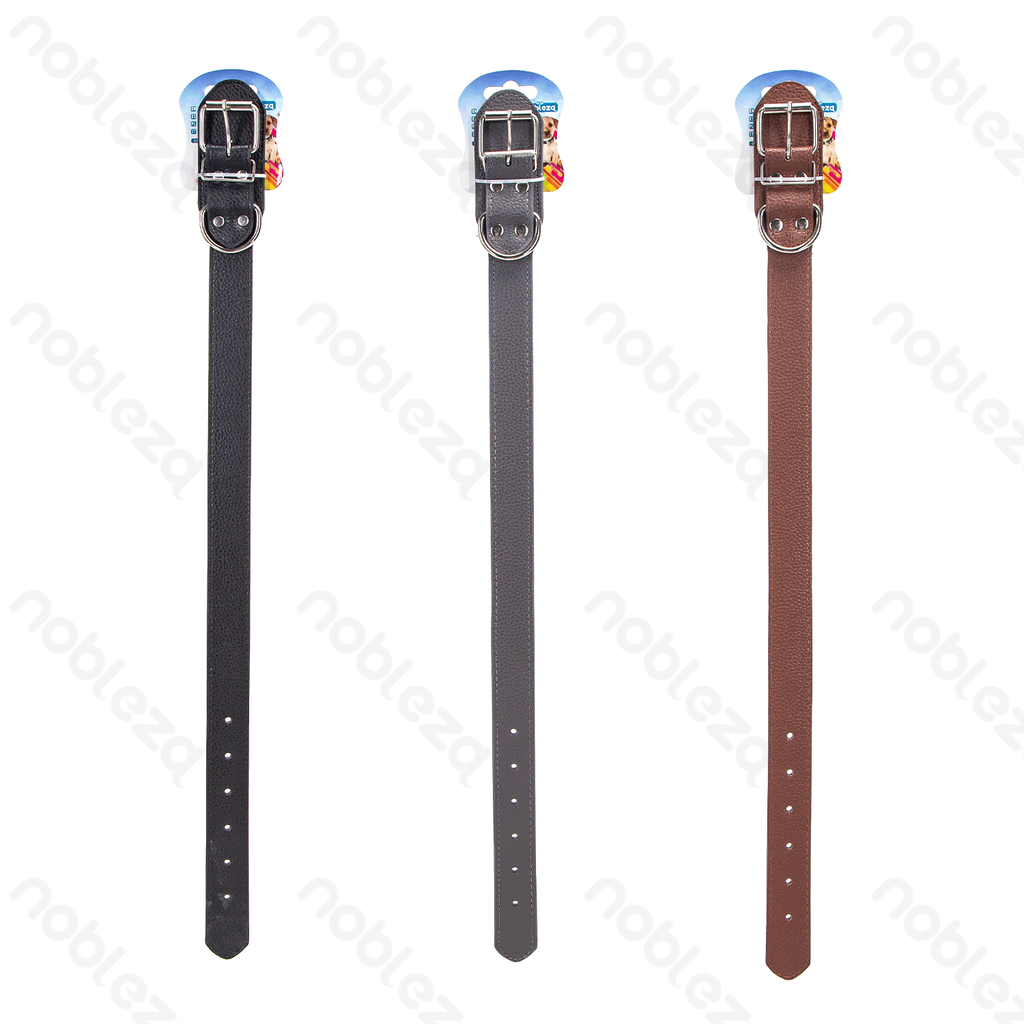[B40707KE8] Nobleza PU lederen stevige hondenhalsband
