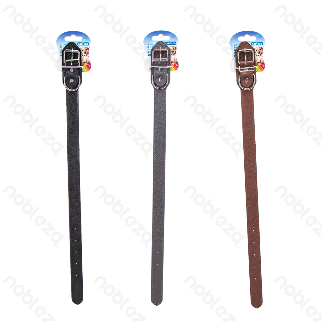 [B40707KE7] Nobleza PU lederen stevige hondenhalsband