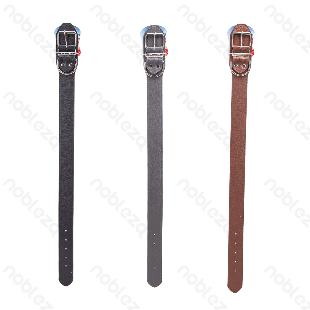 [B40707KE9] Nobleza PU lederen stevige hondenhalsband