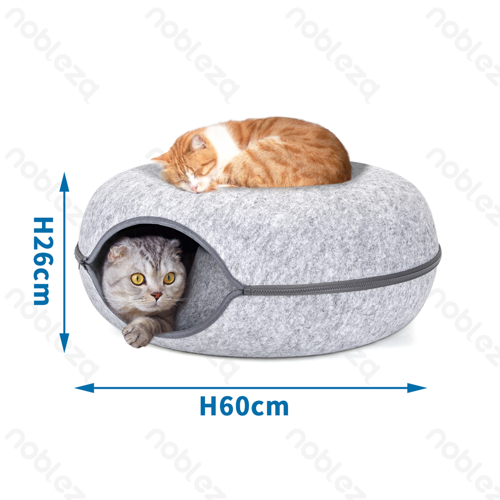 [B40303JA8] Nobleza Donut-Shaped Cat Tunnel House