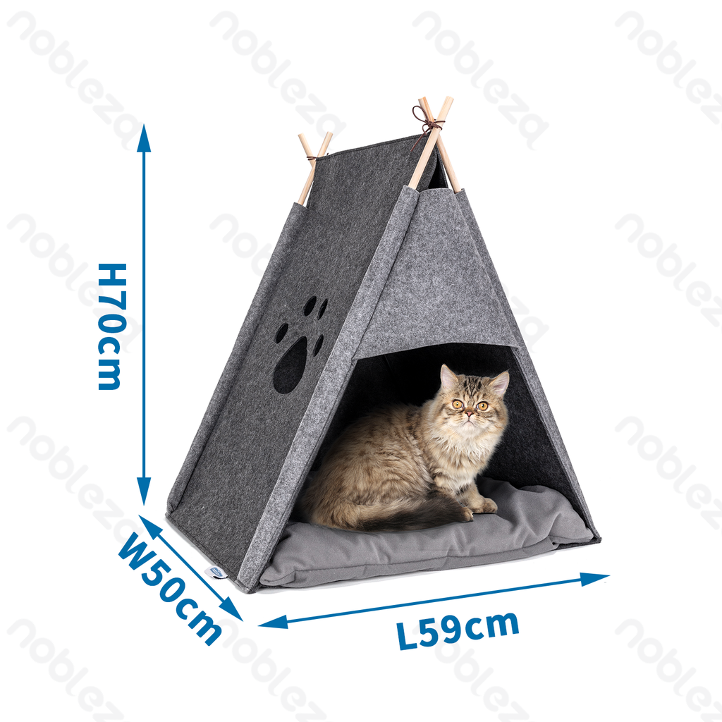 [B40303JA2] Tente pour chat imprimée Nobleza