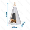 Tente pour chats Nobleza avec structure en bois massif