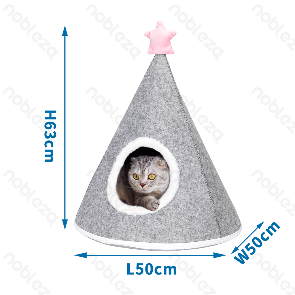 [B40303JA3] Tente pour chat Nobleza avec étoiles décoratives