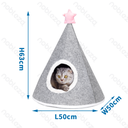 Nobleza Cat Tent with Decorative Stars