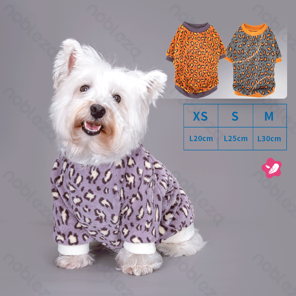 [B40701J1M] Nobleza Hoodie van lamsvacht voor huisdieren XS-20cm/S-25cm/M-30cm paars/oranje/grijs
