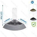 Nobleza Plastic Fan-Shaped Food and Water Bowl for Small Animals