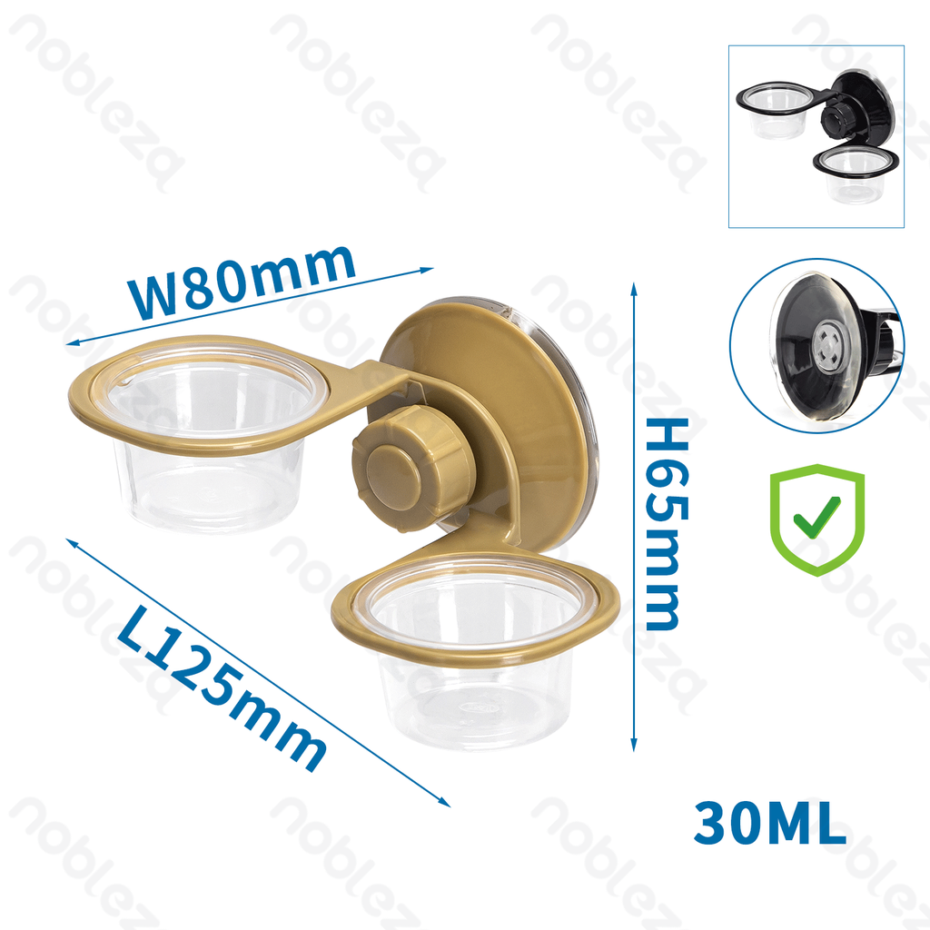 [B40503I5F] Nobleza Plastic Food and Water Bowl (Double Bowl)