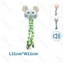 Nobleza Plush Dog Toy with Sound - Mouse