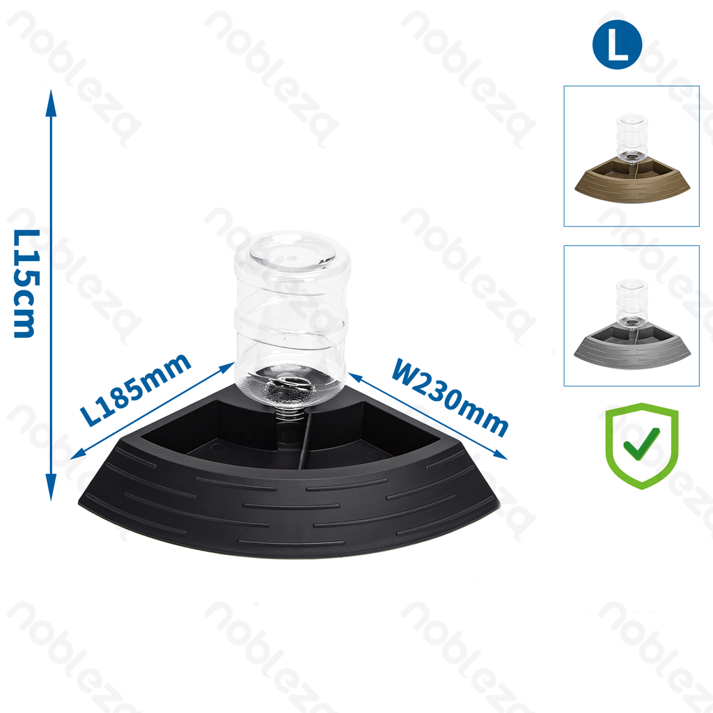 [B40503I5C] Nobleza Plastic Fan-Shaped Food and Water Bowl for Small Animals