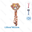 Aigostar Pluche Hondenspeelgoed met Geluid - Kattenpoot