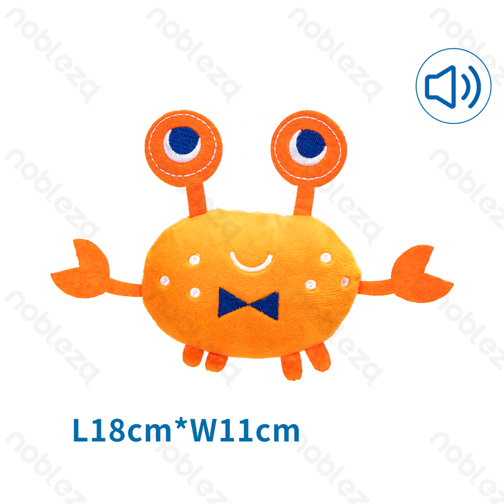 Aigostar Pluche Hondenspeelgoed met Geluid - Krab