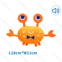 Aigostar Pluche Hondenspeelgoed met Geluid - Krab